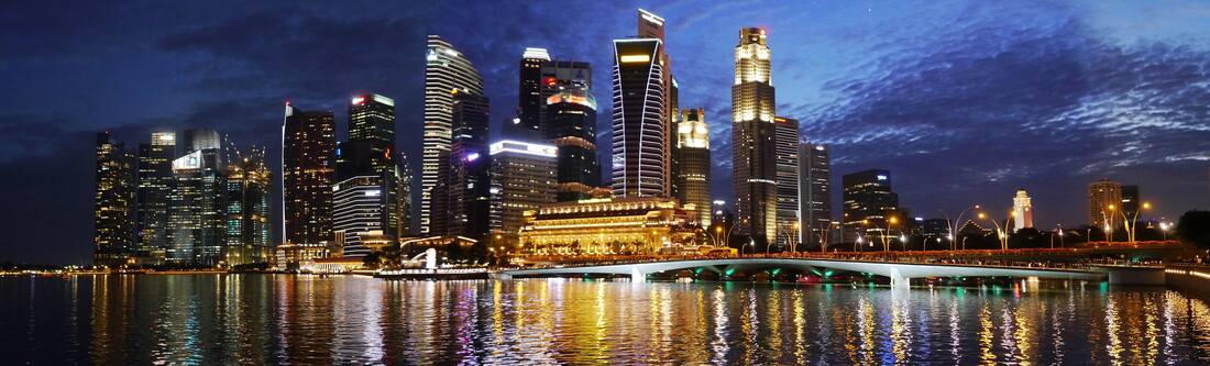 Skyline of the Central Business District of Singapore